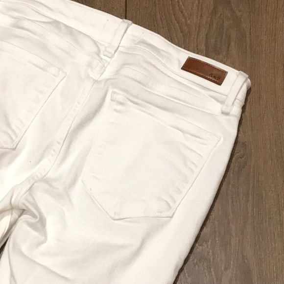 Abercrombie & Fitch Harper Low Rise White Distressed Super Skinny Jeans - Picture 10 of 12